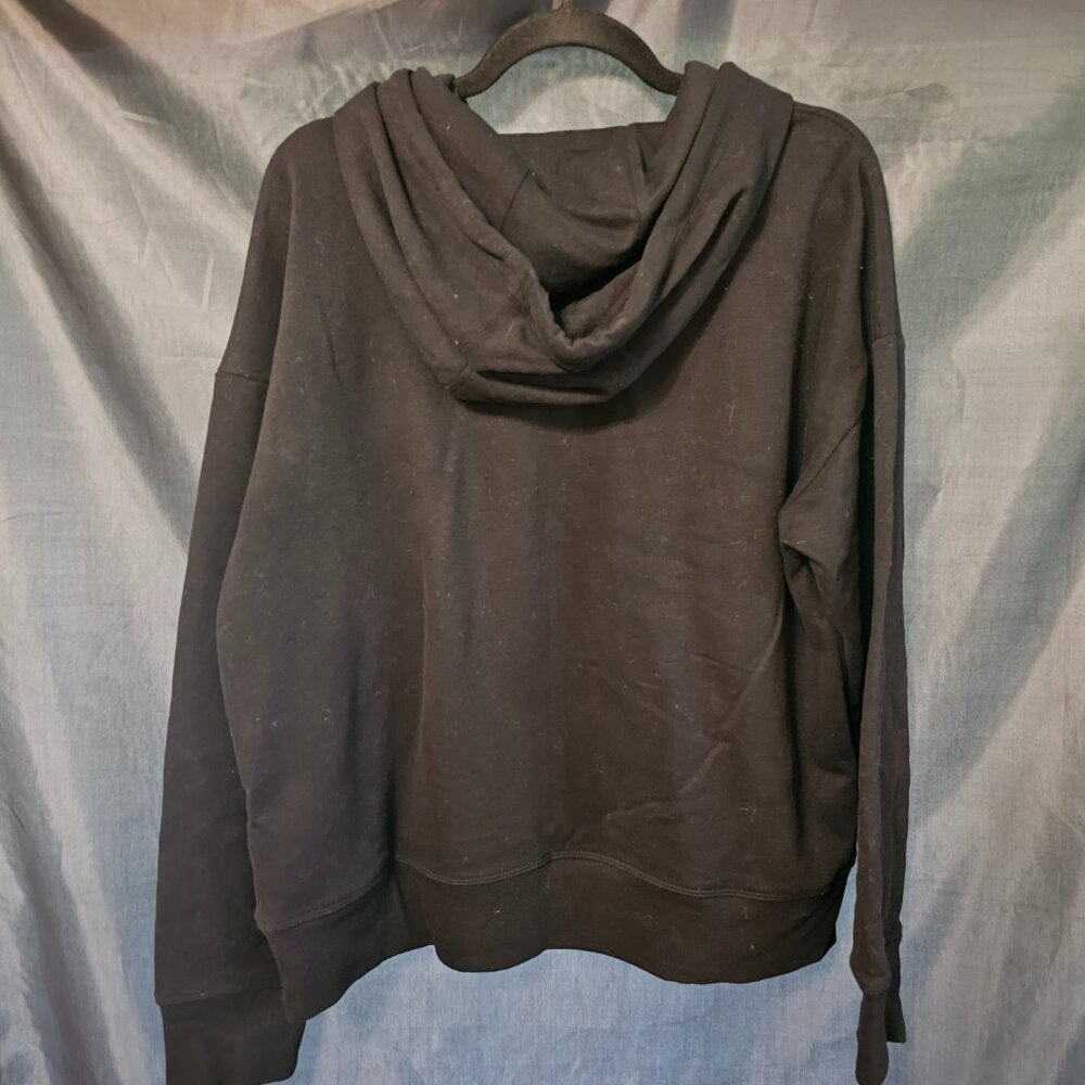 DKNY Sport black hoodie with chrome DKNY logo. Size L - Picture 4 of 4